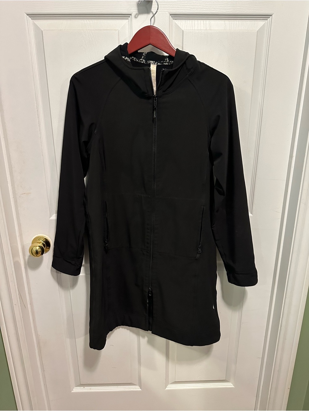 lululemon athletica Black Hooded Longline Utility Jacket